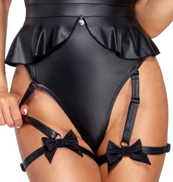 Cottelli Costumes Bunny Body M Sort - Elegant kostumesæt med tilbehør