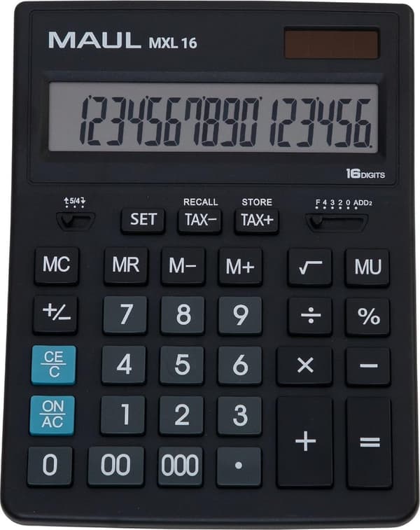 Miniräknare Maul MXL 16 svart