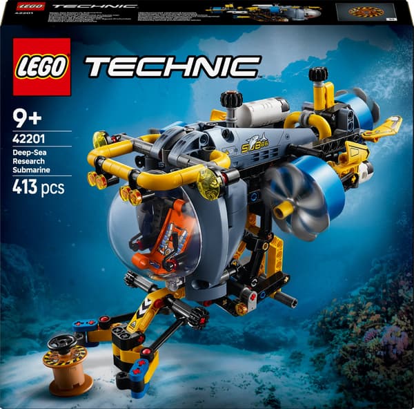 LEGO® Technic Djuphavsforskningsubåt 42201, 413 delar