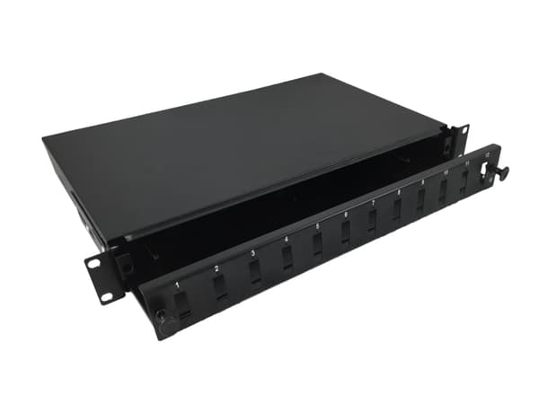 Alantec FO Panel/Switch 12xSC duplex 19\" 1U med tillbehör (FOP-1U-12SCD-C)