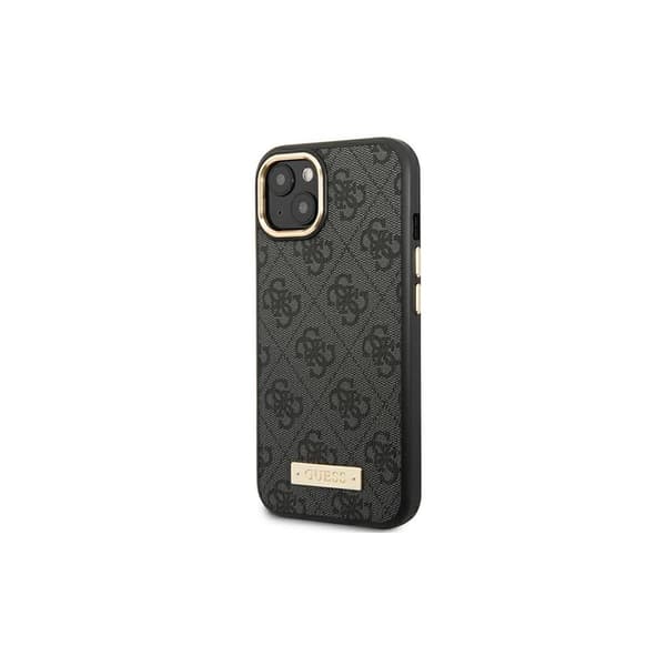 Guess GUHMP14MU4GPRK iPhone 14 Plus 6,7 \"sort / sort hardcase 4G Logo Plate MagSafe