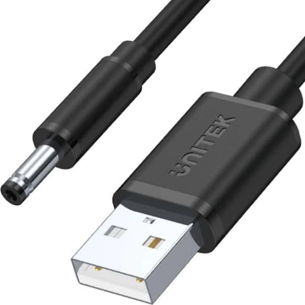 Kaapeli USB Unitek USB-A - DC 3.5 mm 1.5 m Musta (Y-C495BK)