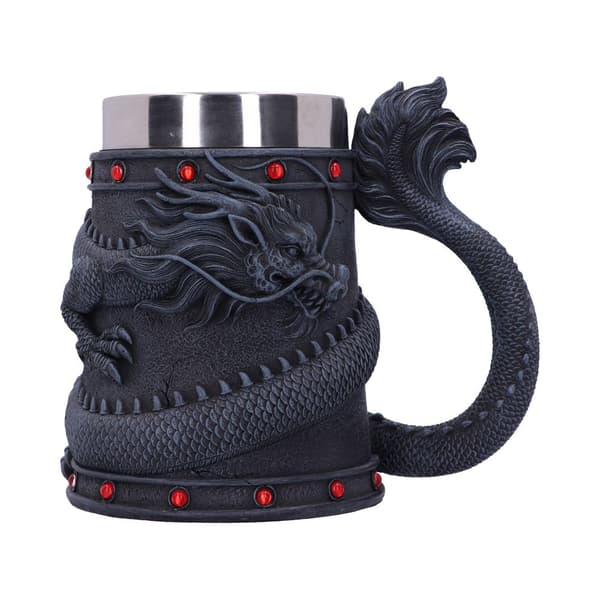 NEMESIS NOW DRAGON COIL TANKARD 16CM