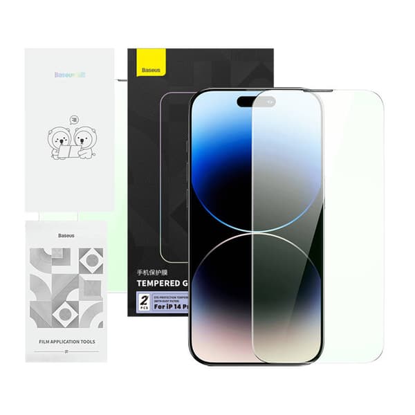 Beskyttelse af privatlivets fred Hærdet glas Baseus Crystal Series IP 14 PRO