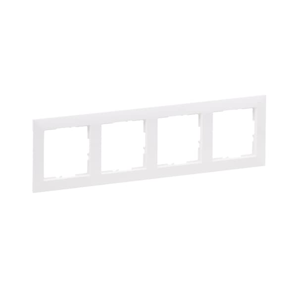Legrand SUNO Fyrdubbel ram vit 721504