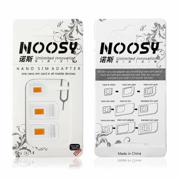 M-Life Adapter Nano Sim 3in1 Svart (GSM0517)