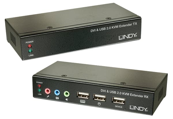 Lindy Kvm-kytkin musta