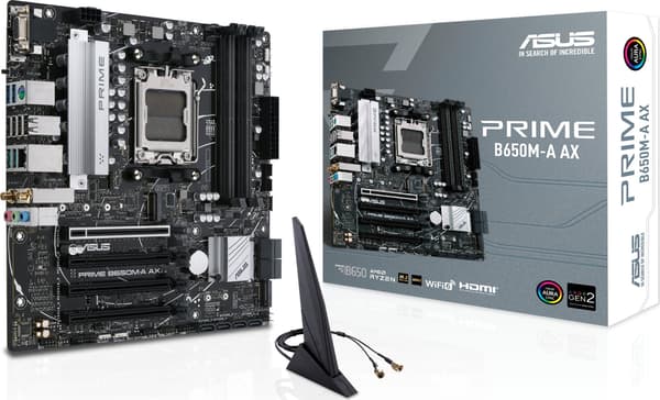 ASUS Gaming-Bundkort Prime B650M-A - Micro-ATX - Socket AMD AM5 - AMD B650