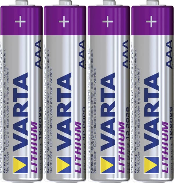 1x2 Varta Ultra Lithium Micro AAA LR03