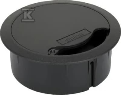 Simon Connect Kaapeliläpivienti 102mm harmaa grafiitti TS10/14 TSC-TS10-14