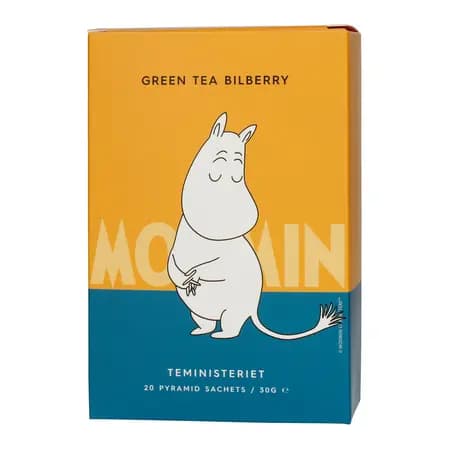 Teministeriet Teministeriet - Mumin Grönt Te Blåbär - Te 20 Pyramider
