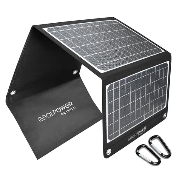 Solcellspanel RealPower SP-22E 22 Watt 3 vikbar panel