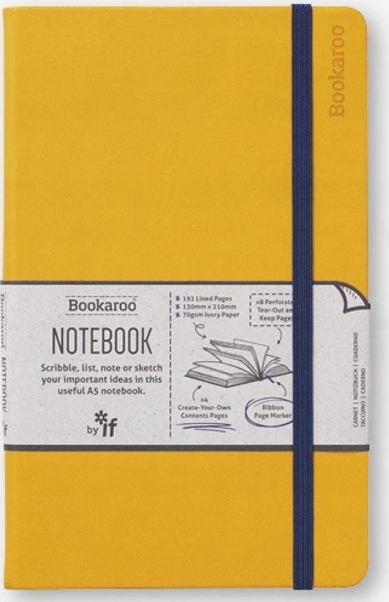 Bookaroo Notesbog A5 - Gul