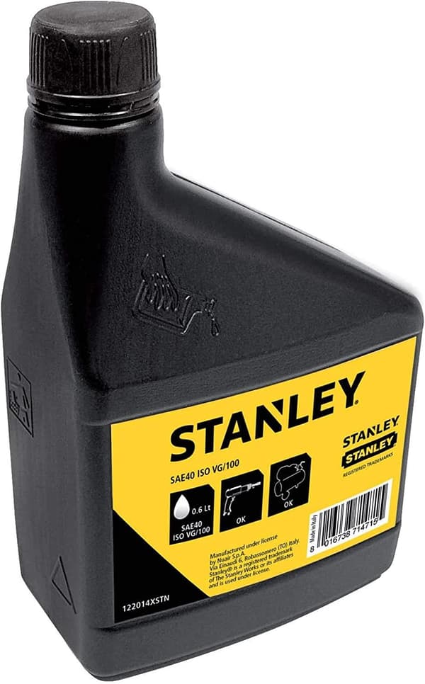 Stanley Olie til kompr. og pneum. 0,6L SAE40 ISO VG100