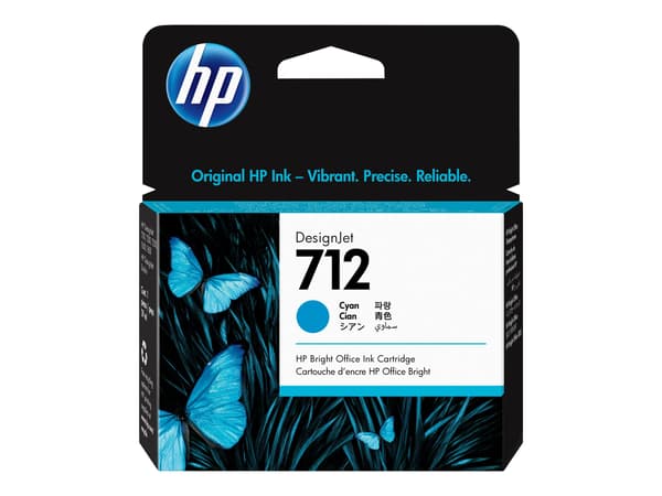 HP blækpatron DesignJet 712 - Cyan