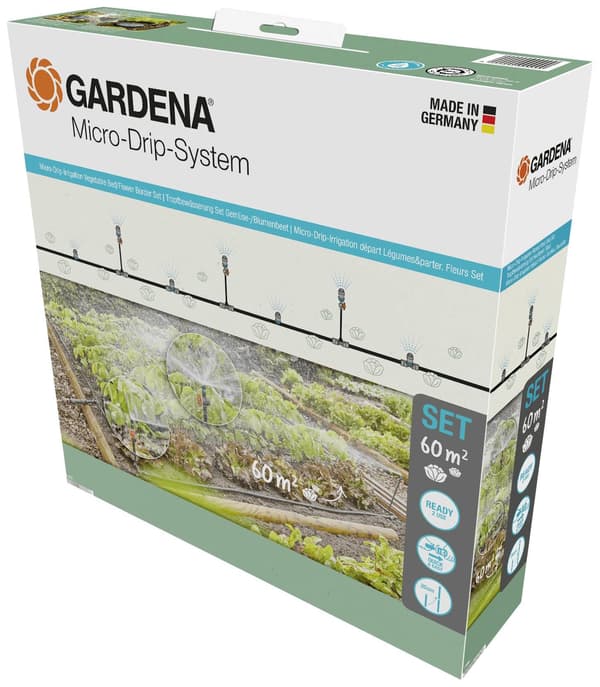 Gardena Micro-Drip-System Set Grönsaks- och Rabatter 40m²