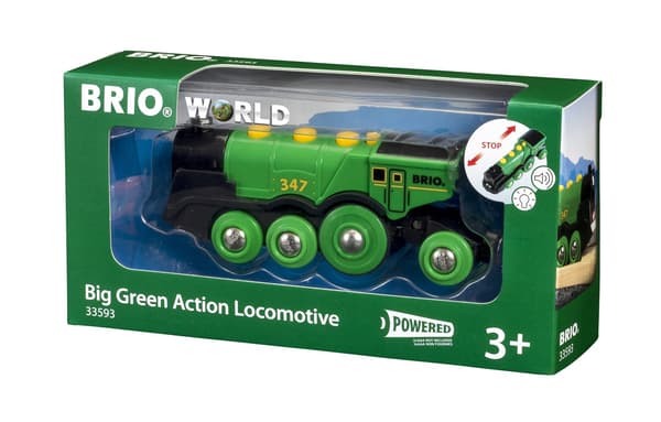 BRIO World - Big Green Action Locomoti