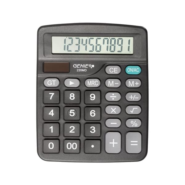 Genie GENIE Bordsräknare Basic 220 MD 10-siffrig Kalkylator