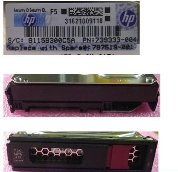 Hewlett Packard Enterprise DRV HD 4TB 6G 7.2K 3.5 SATA LP MDL
