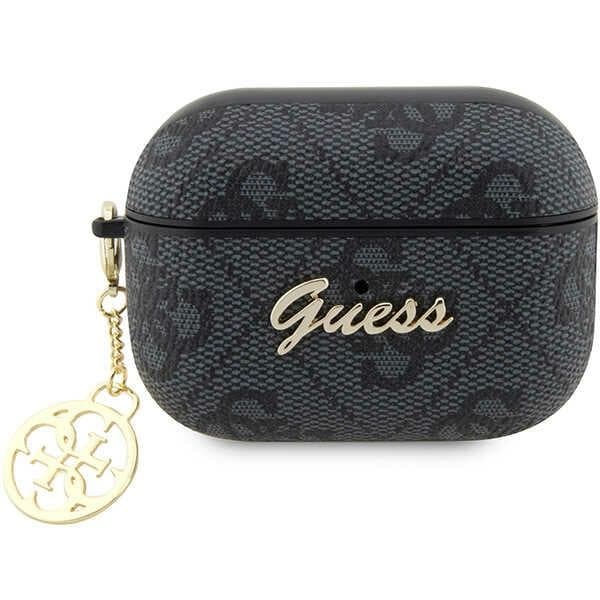 Guess GUAP2G4GSMK AirPods Pro 2 Cover sort/sort 4G Charm Collection