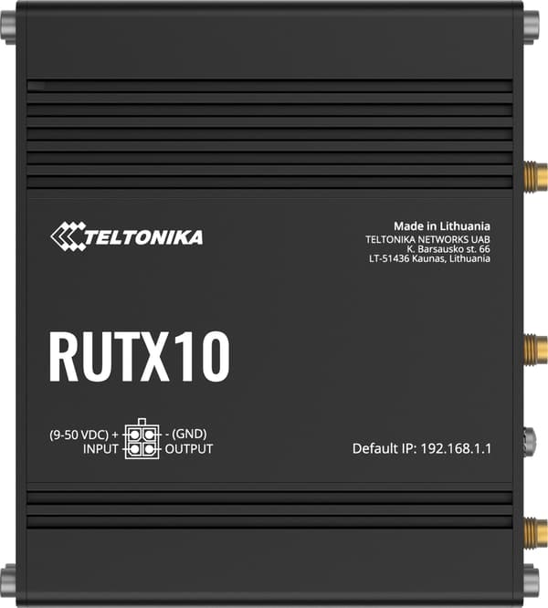 Teltonika RUTX10 - trådløs router - Bl
