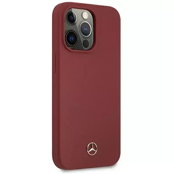 Mercedes Silicone Line Cover til iPhone 13 Pro Max - Rød