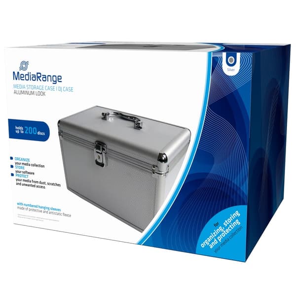 MediaRange Låda för 200 skivor Silver (BOX75)