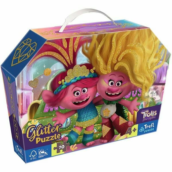 Pussel 70 Glitter Glitter Trolls TREFL