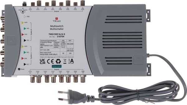 MULTISWITCH TMS-9/16S 9 SISÄÄNTULOA/ 16 ULOSOTTOA TRIAX