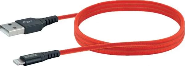 Schwaiger USB-A USB-kaapeli - Lightning 1,2 m Punainen (LPRO410501)