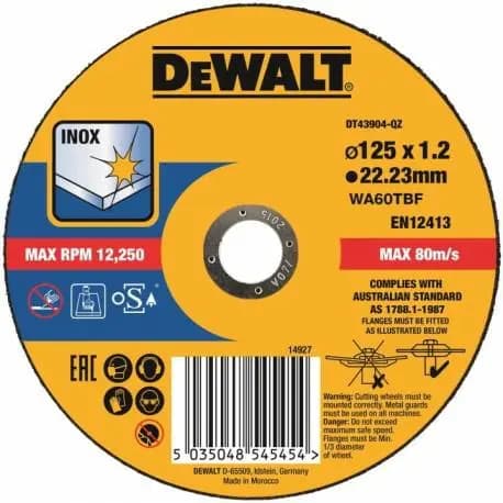 DEWALT SKIVE METAL 125x1,2mm