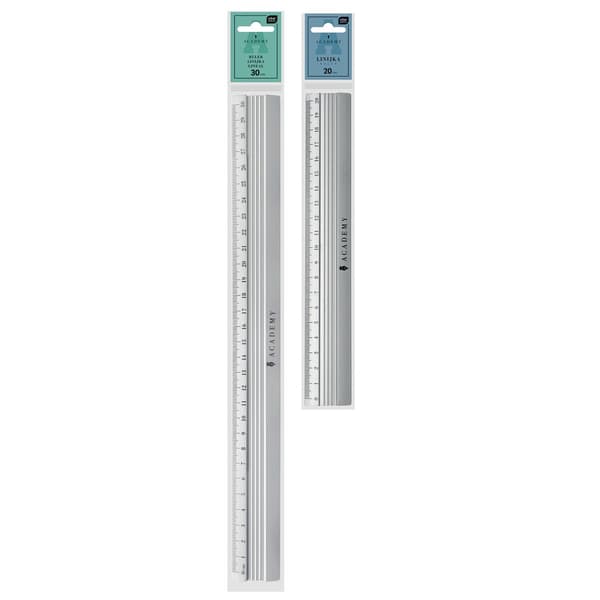 Aluminiumlinjal 30cm Academy