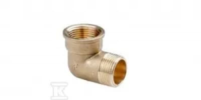 MESSINGKNÆ 6/4\" NAKR-WKR GUL