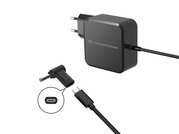 USB-adapter Conceptronic CONCEPTRONIC-adapter USB-C til DC, Dell 4.5x3.0mm 18-20V sw