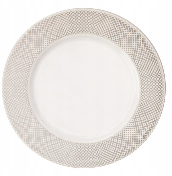 NORWICH Flat tallrik 23 cm beige kant
