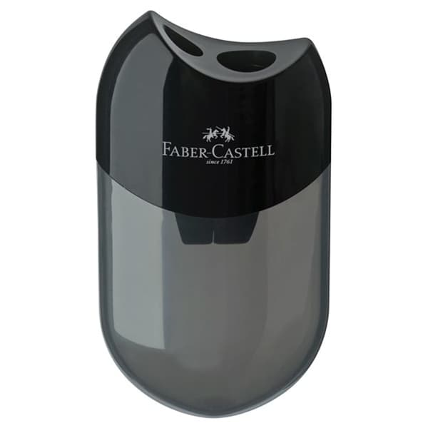 Faber-Castell pennvässare med 2 hål, svart