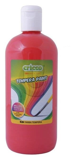 Tempera maling 500ml rød CRICCO