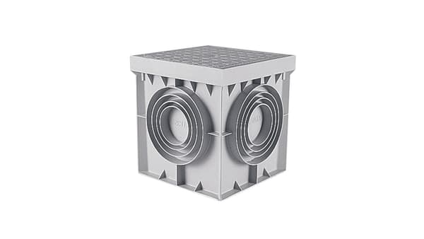 Elettrocanali Kabelbrunn med lock 400 x 400 (ECPOZ.40)