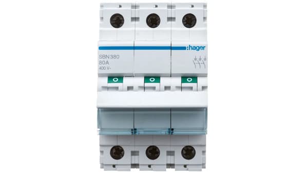 3P 80A isoleringsmodulfordeler SBN380
