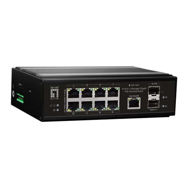 LevelOne Switch 10 Port Gigabit PoE DI