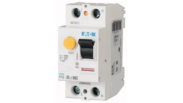 Eaton Jordfelsbrytare 2P 25A 0,1A typ A PF6-25/2/01-A 112922