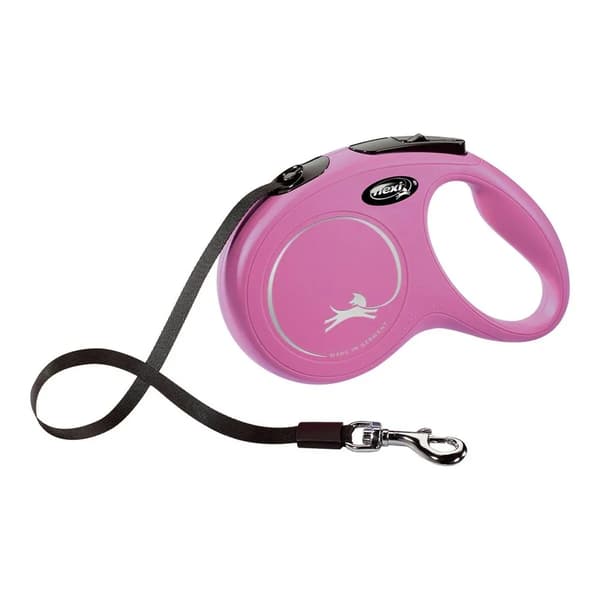 Hundkoppel Flexi NEW CLASSIC 3m Rosa XS storlek