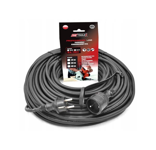 AWTOOLS PROFESSIONEL BAGKIGGER 10m 3x2,5mm /IP44 16A/4000W