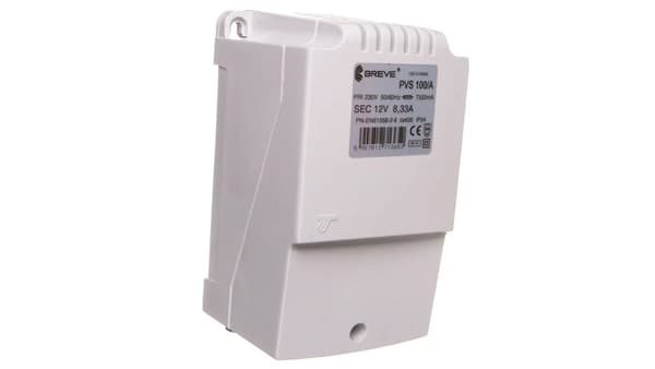 1-fas transformator PVS 100VA 230/12V /i kapsling IP54/ 16012-9956