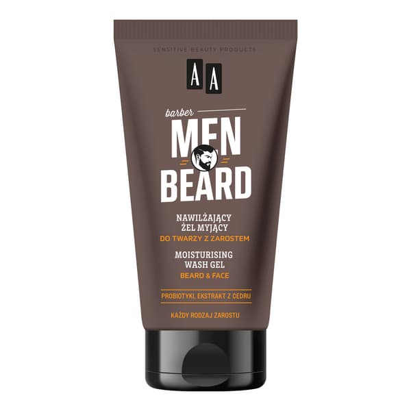 AA_Men Beard återfuktande ansiktsrengöring med ansiktshår 150ml