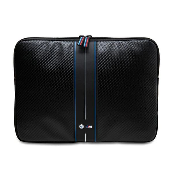 BMW Sleeve BMCS16COMSCAKL 16\" musta/musta Carbon Blue Stripes