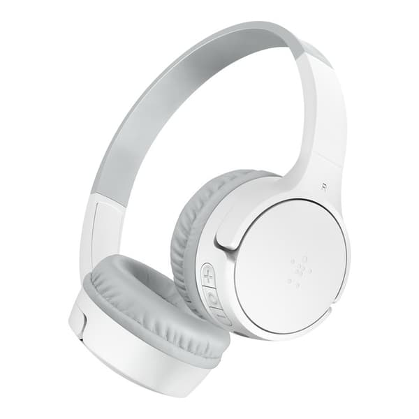 Belkin Soundform Mini-On-Ear til børn BT USB-C hvid AUD002btWTV3
