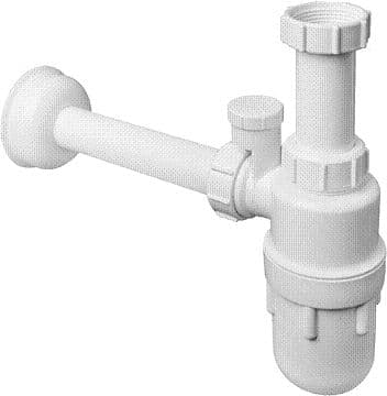Pullosifoni McAlpine 5/4\" DN32 ilmastimella valkoinen (5130PF)