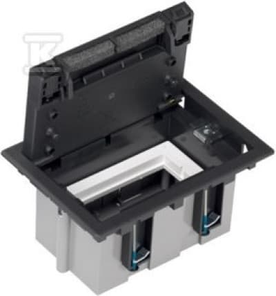 Simon Connect Golvbox S500 1-modul 2xK45 gl. 93mm grå grafit 52050101-038