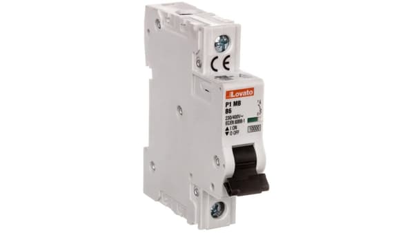Lovato Electric afbryder 1P B 6A 10kA (P1MB1PB06)
